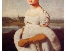 Ingres Jean Auguste Dominique Portrait Of Mademoiselle Caroline Riviere. ,   