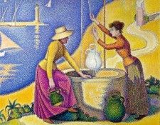 Signac Women at the Well, 1892, 195x131 cm, Musee dOrsay. , 
