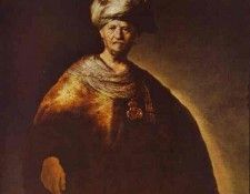 Rembrandt - Portrait of a Noble (Oriental) Man.    