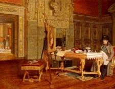 Bettinger Gustave Napoleon Contemplating A Portrait Of The King Of Rome Before His Departure. Bettinger, 