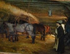 Dagnan In the Stable. Dagnan-Bouveret, --
