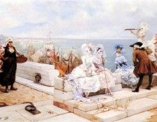Clairin Georges Elegant Figures Watching The Regatta. Clairin, ���� ���� ������