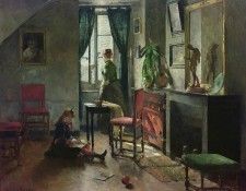 Interior with Figures. (1886). , 