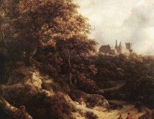 RUISDAEL Jacob Isaackszon van The Castle At Bentheim. ,  