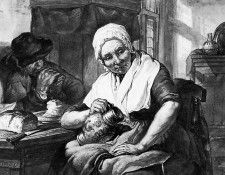 Strij van Abraham Interior with a woman and man Sun. Strij, ���� ���