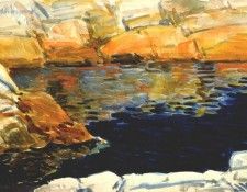 hassam looking into the beryl pool 1912. , 