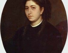 1863 Portrait of a Young Woman Dressed in Black Velvet. ,  