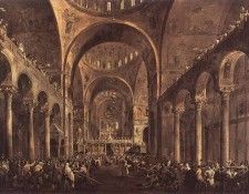 GUARDI Francesco Doge Alvise IV Mocenigo.  