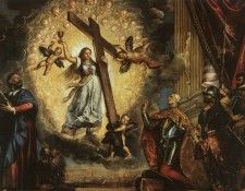 TIZIANO DOGE GRIMANI KNEELING BEFORE THE FAITH 1575 76 DOG.  ( )