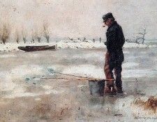 Vreedenburgh Cornelis Fisher On The Ice Sun. Vreedenburgh, 