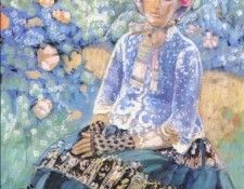 borisov-musatov lady in blue dress 1905. -,  (1870-1905)