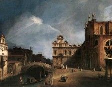 CANALETTO Santi Giovanni E Paolo And The Scuola Di San Marco 1726. 