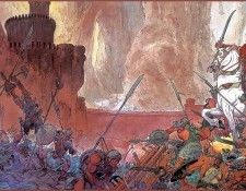 QMan MK RoT 267 The-First Stroke of Lightning at Helms Deep. Kaluta, 