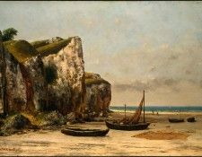 Courbet Beach in Normandy, 1872-1875, NG Washington. �����, ������