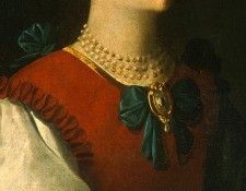 Zurbaran Saint Lucy, detlalj 1, c. 1625-1630, NG Washington. ,  