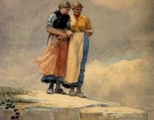 Homer Winslow Looking over the Cliff. , 