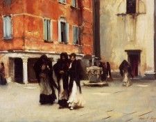 Sargent John Singer Leaving Church Campo San Canciano Venice. ,  