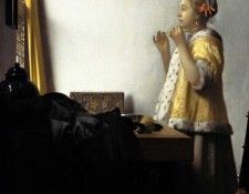   -     [Young Woman with a Pearl Necklace]. Vermeer, Johannes