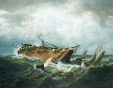 Bradford William Shipwreck Off Nantucket. , 