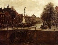 Waning Cornelis Antoni Van A View Of Het Zieken The Hague. ,   