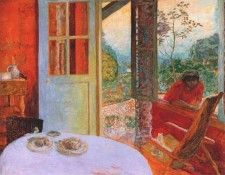 bonnard the dining room in the country 1913.  