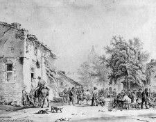 Koekkoek Barend C Le jeu de quilles Sun. Koekkoek, Barend 