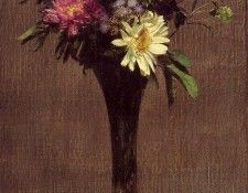 Fantin Latour Henri Daisies and Dahlias. -, ---