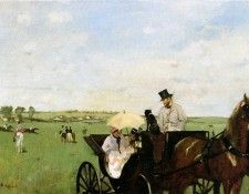 Degas Edgar Aux courses en province Sun. , --