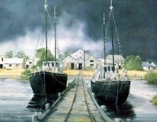 clarrie cox csg031 pearling luggers broome. , 