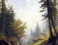 Bierstadt Albert Among the Bernese Alps. ��������, �������