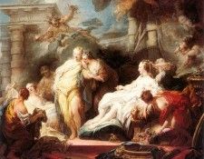 Fragonard Psyche showing her Sisters her Gifts from Cupid. 