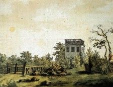 FRIEDRICH Caspar David Landscape With Pavilion. ,  