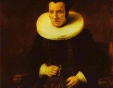 Rembrandt - An Old Lady with a Book. Рембрандт Харменс ван Рейн