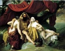 Hayez Francesco Lot and His Daughters. , 
