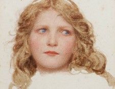 A head study of a young girl. Bulleid ������ �������