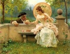 Andreotti Federico A Tender Moment In The Garden. , 