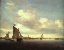 Ruysdael Marine, 1650, oil on wood, Metropolitan Museum of A. ��������, ���� ���