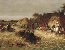 Johnson Eastman Corn Husking At Nantucket. ,  Killingworth