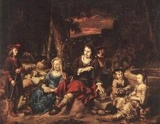 EECKHOUT Gerbrand van den Portrait Of A Family. Eeckhout,   Gerbrand