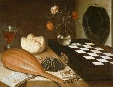 Baugin Still life with chessboard, c.1630, Louvre. Baugin, 