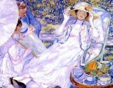 frieseke the hour of tea c1914. Frieseke,  