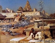 Weeks Edwin Feeding The Sacred Pigeons Jaipur. ,  