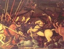 UCCELLO THE BATTLE OF SAN ROMANO,1435, UFFIZI. , 