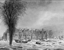 Koekkoek Johannes H Flooding Vlissingen 1808 Sun. Koekkoek,  Hermanus