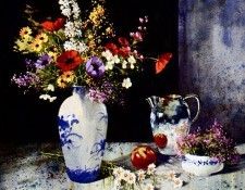 Pierre Tougas - Fleurs, fruits et argenterie, De. Tougas, 