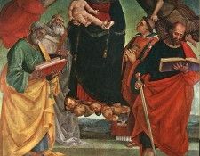 SIGNORELLI Luca Madonna And Child With Saints. , 