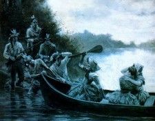 Howard Pyle The Capture of Elizabeth and Francis Calloway and Jemima Boone, ca. 1887 sqs. , 