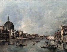 GUARDI Francesco The Grand Canal with San Simeone Piccolo and Santa Lucia.  