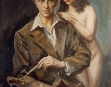 artista y modelo.  Apperley  