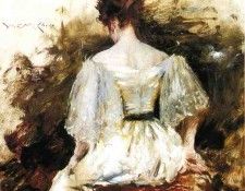 Chase William Merritt Portrait of a Woman The White Dress. ����, ������ �������